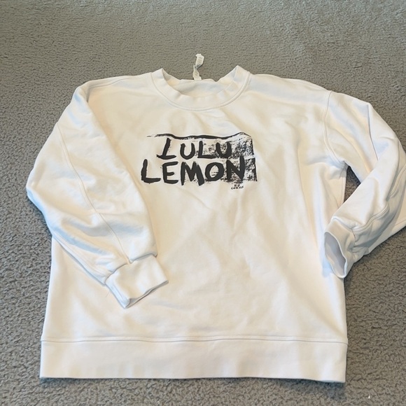 Lululemon White special edition crewneck size 6 - Picture 2 of 7